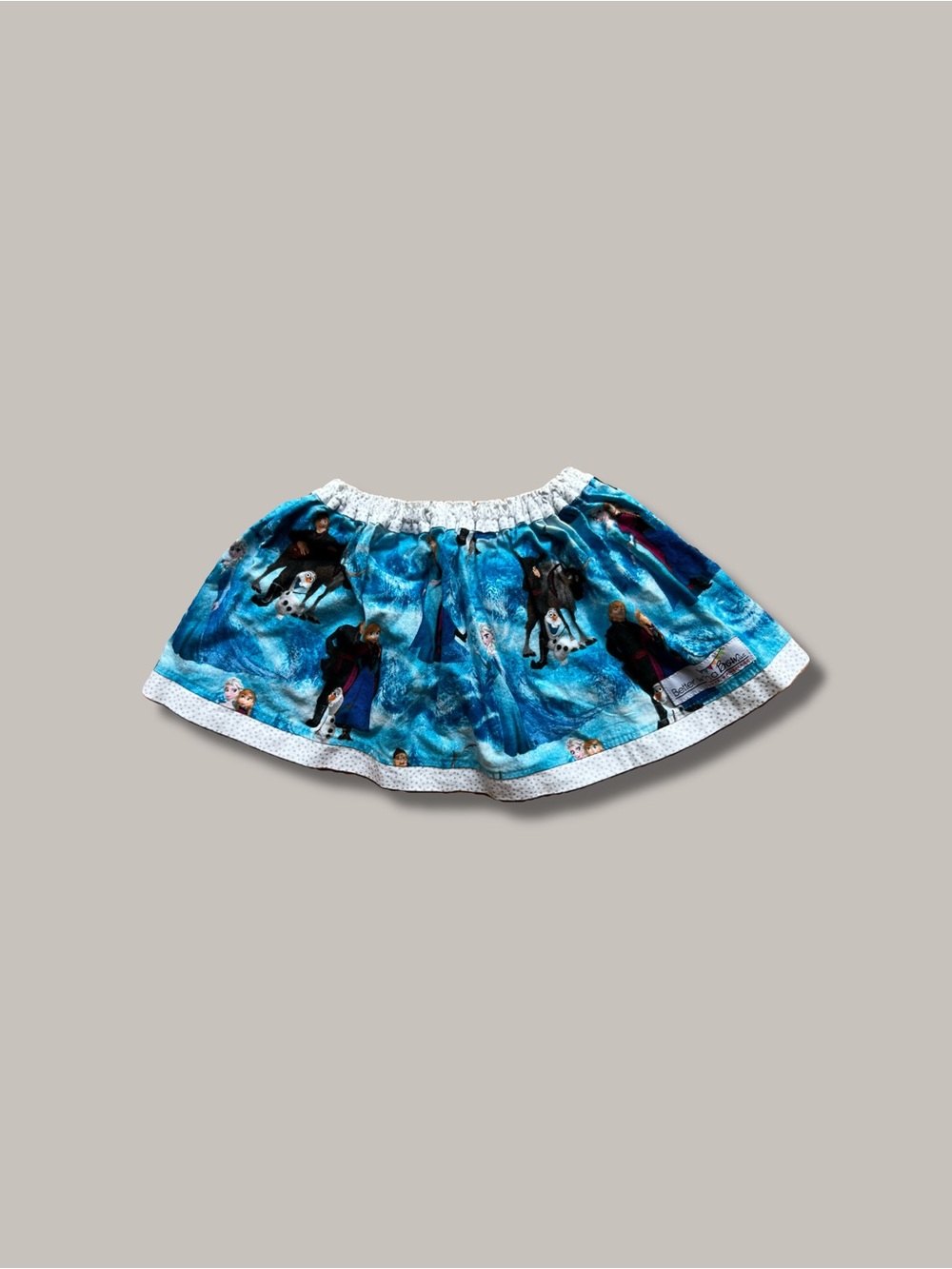 Blue Frozen-Themed Toddler Skirt